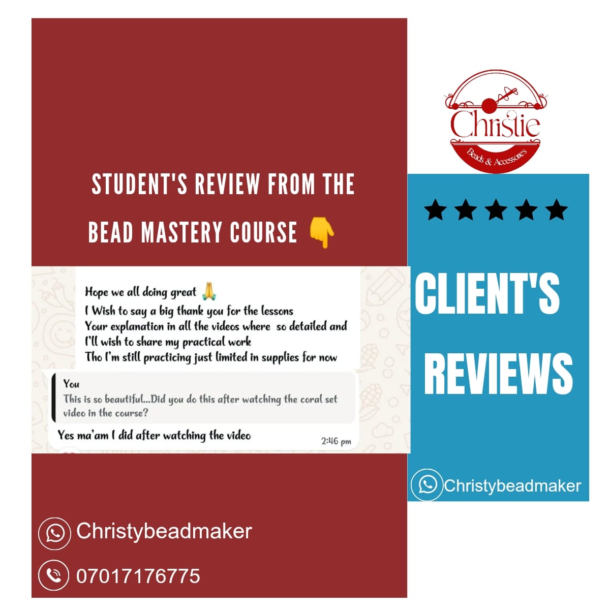 Testimonial screenshot