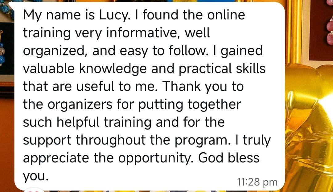 Testimonial screenshot