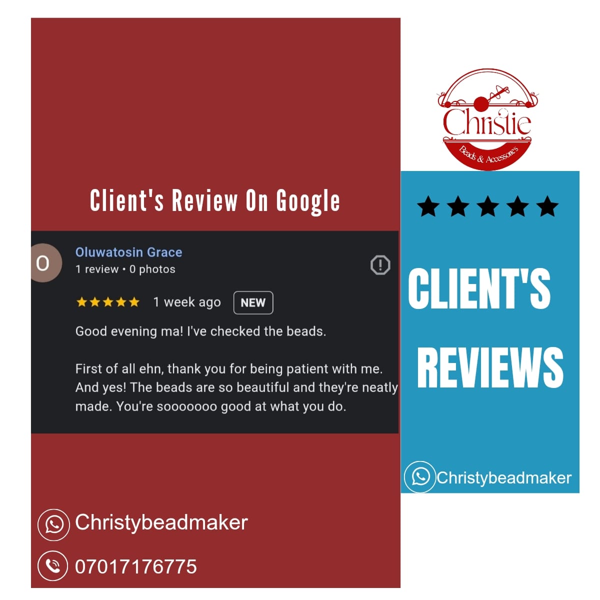 Client feedback